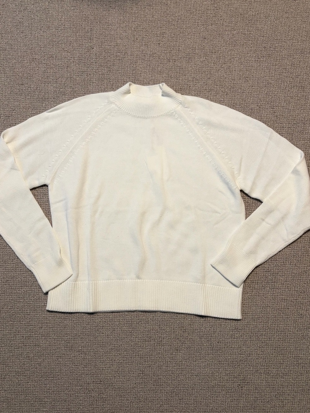 Quince 100% Cotton Knit Mock Neck Sweater (Size XS) - NWT